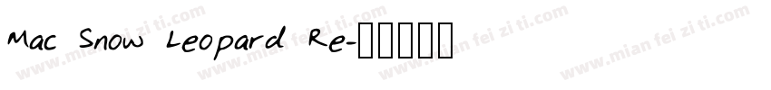 Mac Snow Leopard Re字体转换